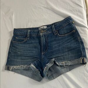 PAIGE Dark Blue Jean Shorts